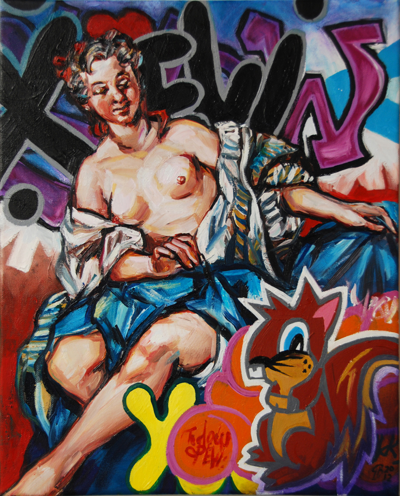 Mash #26 Oil on Canvas. 2012. 40cm X 51cm. Gavin Brown