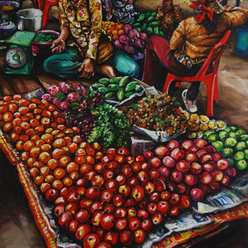 Fruit Stall_910 X 1220_2016_Gavin Brown_Oil on Canvas