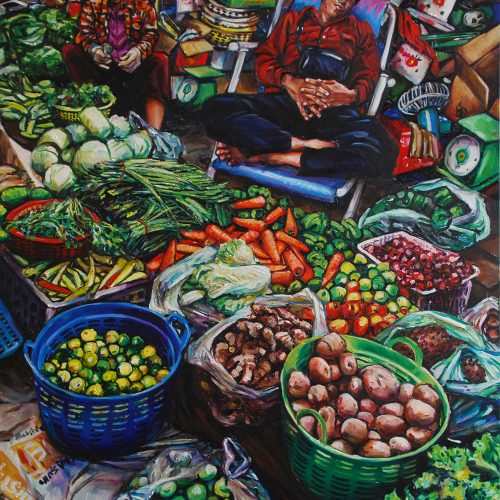 Vegetable Seller Sleeping_1220 X 1520_2016_Gavin Brown_oil on Canvas