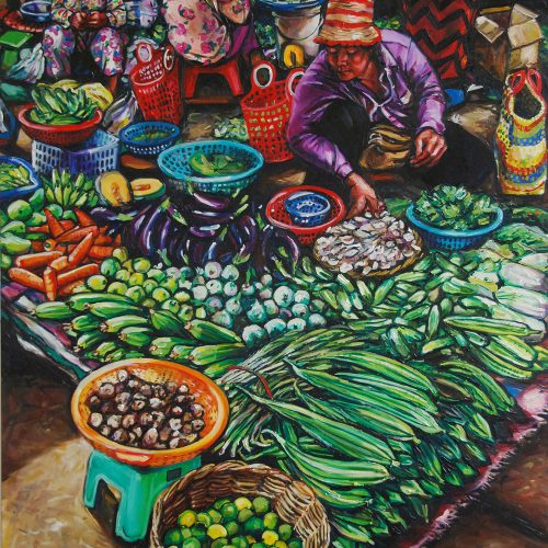 Vegetable Seller_1220 X 1520_2016_Gavin Brown_Oil on Canvas